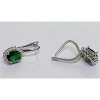 Серьги с фианитами БС 07-4